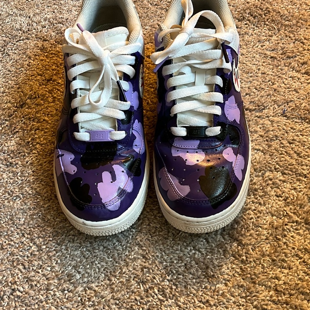 Nike Purple and Black Athletic Shoes